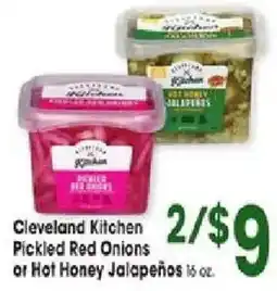 Jewel-Osco Cleveland Kitchen Pickled Red Onions or Hot Honey JalapeΓ±os offer