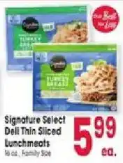 Jewel-Osco Signature Select Deli Thin Sliced Lunchmeats offer
