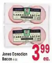 Jewel-Osco Jones Canadian Bacon offer
