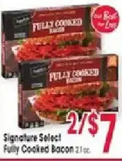 Jewel-Osco Signature Select Fully Cooked Bacon offer