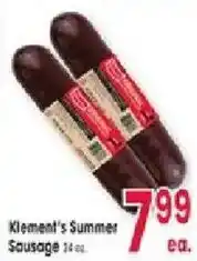 Jewel-Osco Klement's Summer Sausage offer