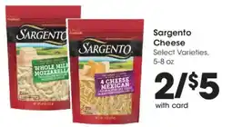 Smith's Sargento Cheese offer