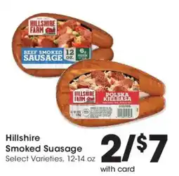 Smith's Hillshire Smoked Sausage offer