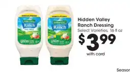 Smith's Hidden Valley Ranch Dressing offer
