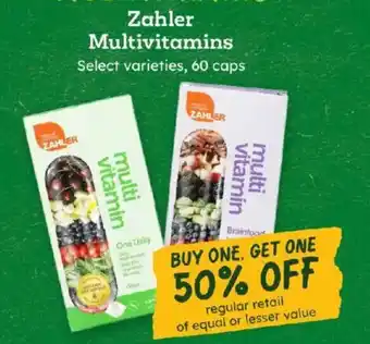 Zahler multivitamin
