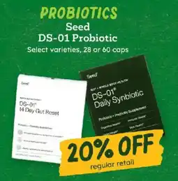 Sprouts Farmers Market Seed DS-01 Probiotic offer