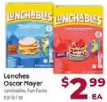 Cardenas Lunchables Oscar Mayer Lunchables Fun Packs offer