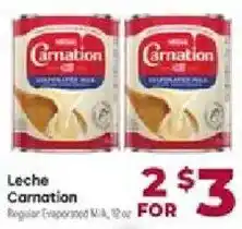 Cardenas Leche Carnation Regular Evaporated Milk offer