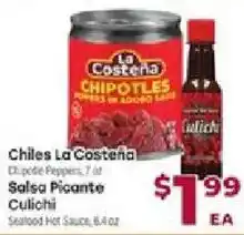 Cardenas Chiles La Costeña Salsa Picante Culichi offer