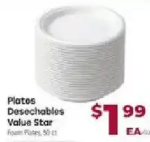 Cardenas Value Star foam plates offer
