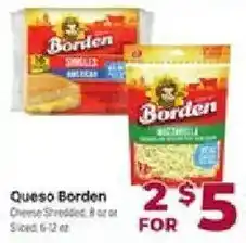 Cardenas Queso Borden Cheese Shredded offer