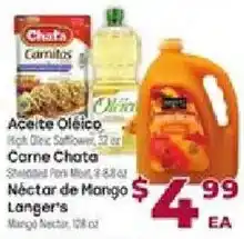 Cardenas Chata Carnitos, Aceite Oléico, Carne Chata, Nectar de Mango Langer's offer
