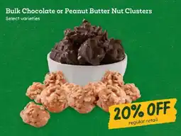 Sprouts Farmers Market Bulk Chocolate or Peanut Butter Nut Clusters offer