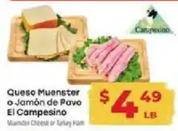 Supermercado El Rancho El Campesino Queso Muenster or Jamón de Pavo offer
