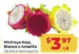 Supermercado El Rancho Pitahaya Roja, Blanca o Amarilla offer