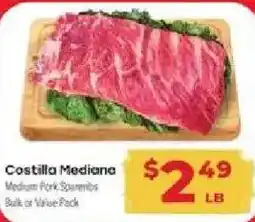 Supermercado El Rancho Costilla Mediana offer