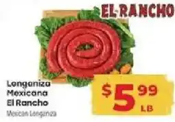 Supermercado El Rancho El Rancho Mexican Sausage offer