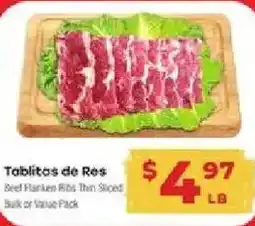 Supermercado El Rancho Tabilitos de Res offer