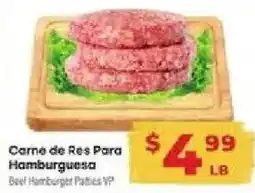 Supermercado El Rancho Beef Hamburger Patties 1/4 offer