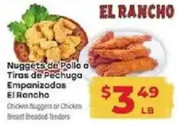 Supermercado El Rancho El Rancho Chicken Nuggets or Chicken Breast Breaded Tenders offer