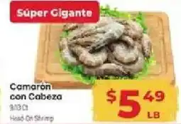 Supermercado El Rancho Head-On Shrimp offer