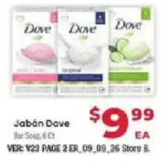 Supermercado El Rancho Dove Bar Soap offer