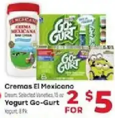 Supermercado El Rancho Cremas El Mexicano Yogurt Go-Gurt offer