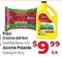 Supermercado El Rancho Prijol Costa del Sol Small Red Beans, 4 Lb Aceite Mazola Cooking Oil offer