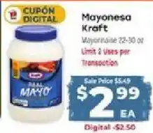 Supermercado El Rancho Mayonesa Kraft offer