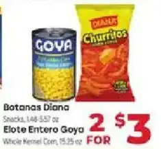 Supermercado El Rancho Botanas Diana Elote Entero Goya offer
