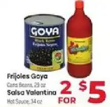 Supermercado El Rancho Frijoles Goya or Salsa Valentina offer