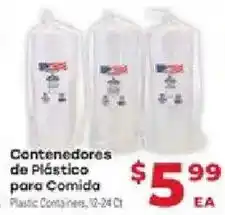 Supermercado El Rancho Plastic Containers offer