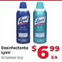 Supermercado El Rancho Lysol air sanitizer offer