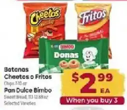 Cardenas Botanas Cheetos or Fritos offer