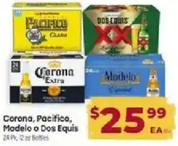 Cardenas Corona, Pacifico, Modelo or Dos Equis offer