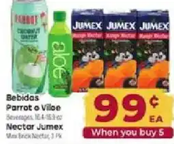 Cardenas Bebidas Parrot a Villo Nectar Jumex offer