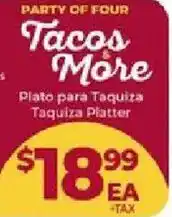 Cardenas Tacos & More Taquiza Platter offer