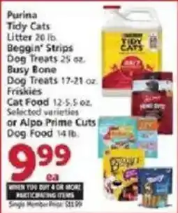 Vons Purina Tidy Cats Litter offer