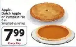Vons Apple Dutch Apple or Pumpkin Pie offer
