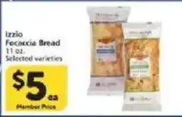 Vons Izzio Focaccia Bread offer