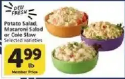 Vons Deu Fresh Potato Salad, Macaroni Salad or Coleslaw offer