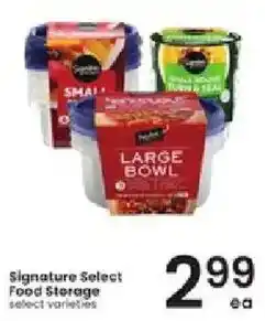 Albertsons Signature Select Food Storage offer