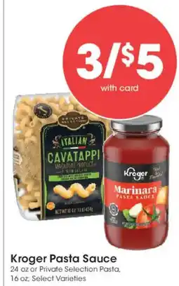 Smith's Kroger Pasta Sauce offer