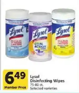 Vons Lysol Disinfecting Wipes offer