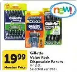 Vons Gillette Disposable Razors offer