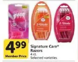 Vons Signature Care Razors offer