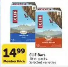 Vons Clif Bars offer