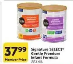 Vons Signature SELECT Gentle Premium Infant Formula offer