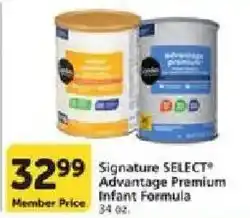 Vons Signature Select Advantage Premium Infant Formula offer