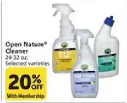 Vons Open Nature Cleaner offer
